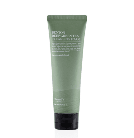 Benton Deep Green Tea Cleansing Foam 120g