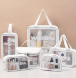 Transparent Travel Cosmetic Bag (LOVE SET)