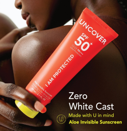 The Uncover "I am Protected" Aloe Invisible Sunscreen SPF 50 (80ml)