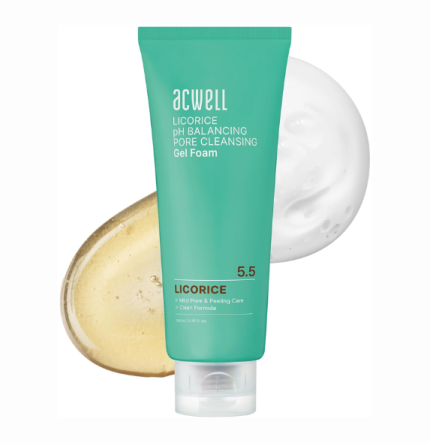 Acwell Licorice pH Balancing Pore Cleansing Gel Foam